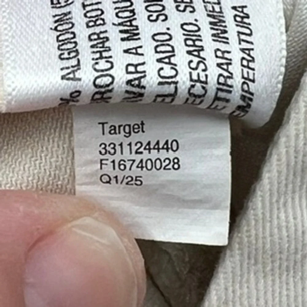 Wild Fable Cream Carpenter jorts High Rise Wide Leg Bear Charm‎ Size 6 NEW